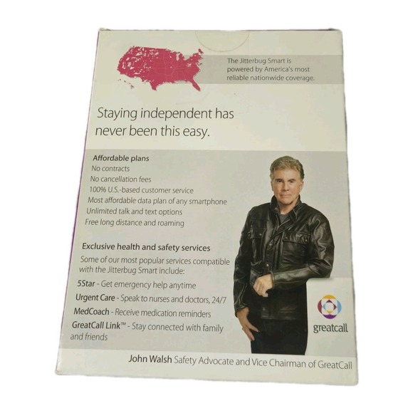 Lively® - Jitterbug Smart4 Smartphone for Seniors  Great Call WITH BOX - Picture 8 of 11